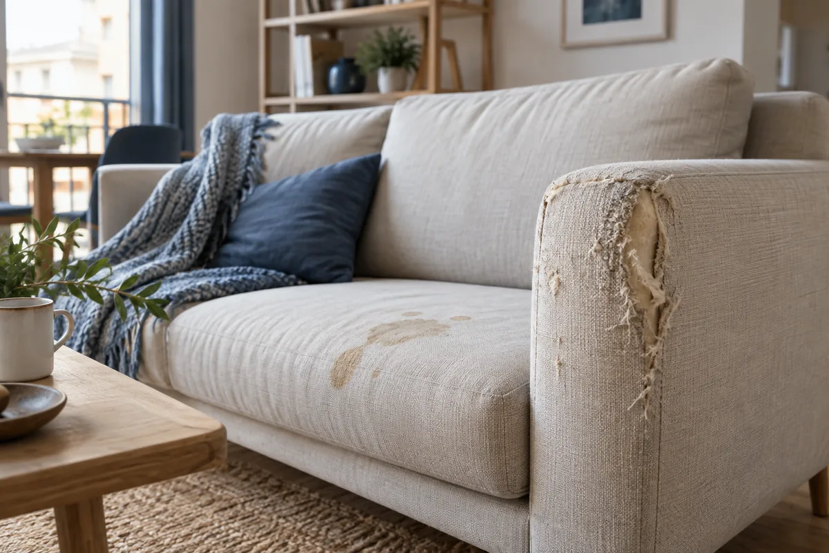 Illustration : Mobilier manquant ou abîmé en meublé : que faire